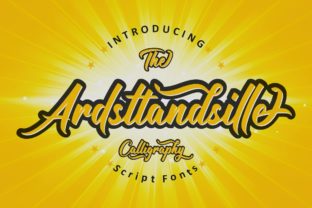 Ardsttandsille: The Bold Script Font That Elevates Campaign Visuals