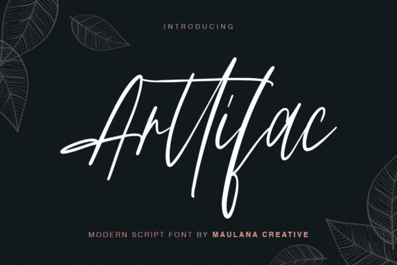 Arttifac: The Bold Script Typeface for Handmade Brands