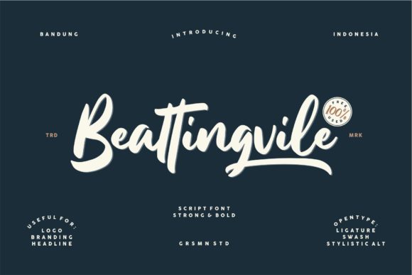 Beattingvile: The Bold Typeface That Elevates Handmade Branding