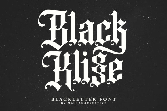 Black Klisse: The Bold Blackletter Typeface for Authentic Branding