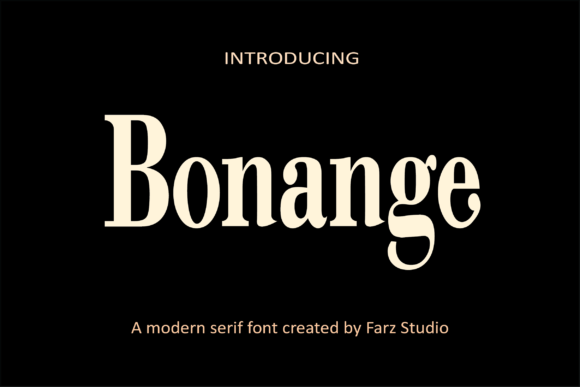 Bonange: The Bold Serif Typeface for Campaigns That Demand Attention