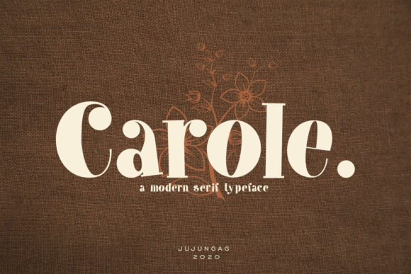 Carole: A Bold Serif Typeface for Modern Editorial Design