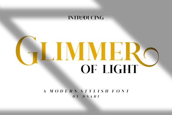 Glimmer of Light: The Premium Serif for Bold Campaign Typography