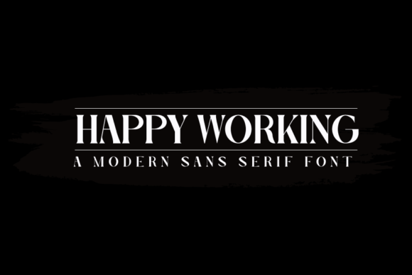 Happy Working: A Bold Serif Typeface for Editorial Projects