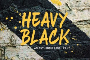 Heavy Black: The Bold Script Typeface for Handmade Labels and Branding