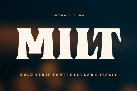 Milt: The Bold Serif Font for Editorial Design and Modern Publishing