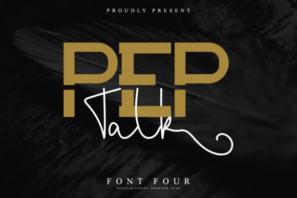 Pep Talk: The Bold Slab Serif and Script Duo for Campaigns