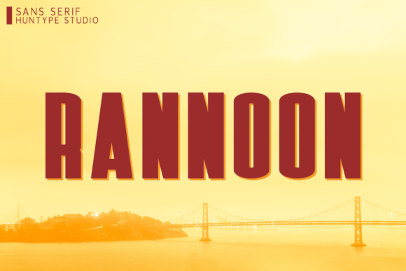 Rannoon Typeface: A Bold Sans Serif for Modern Web Design