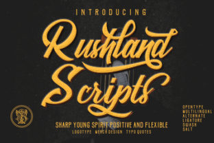 Rushland: The Bold Script Font for Modern Web Design