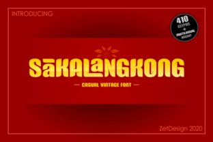 Sakalangkong: A Bold Decorative Typeface for Editorial Design