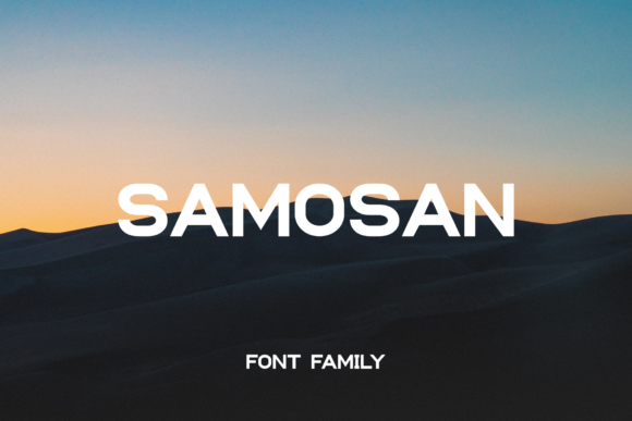 Samosan: The Bold Sans Serif Font for Handmade Labels and Signs