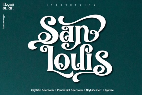 San Louis: The Elegant Serif Typeface for Editorial Design