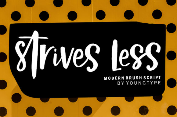 Strives Less: The Script Font That Elevates Your Brand Identity