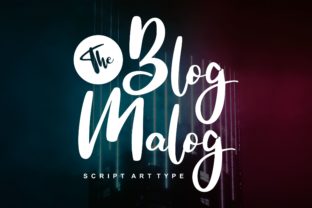 The Blog Malog: A Bold Script Typeface for Dynamic Branding