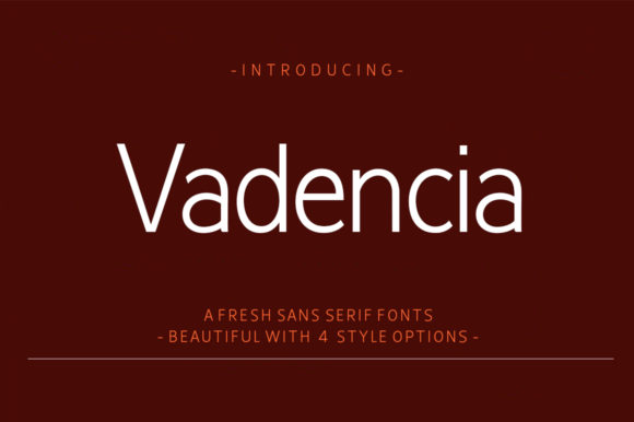 Vadencia: The Premium Sans Serif Typeface for Polished Branding