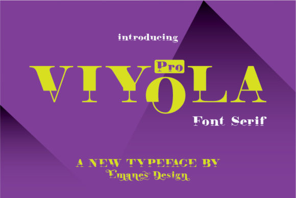 Viyola: A Bold Serif Typeface for Standout Brand Identity