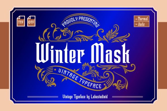 Winter Mask: The Bold Blackletter Typeface That Elevates Campaign Visuals